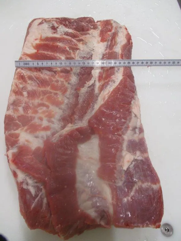 Pork Belly A/B grade mix, bone in, rind on, flank off 5